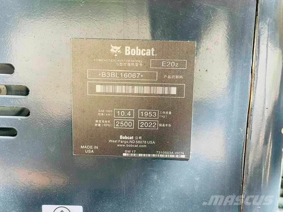 Bobcat E20z Minigrävare < 7t