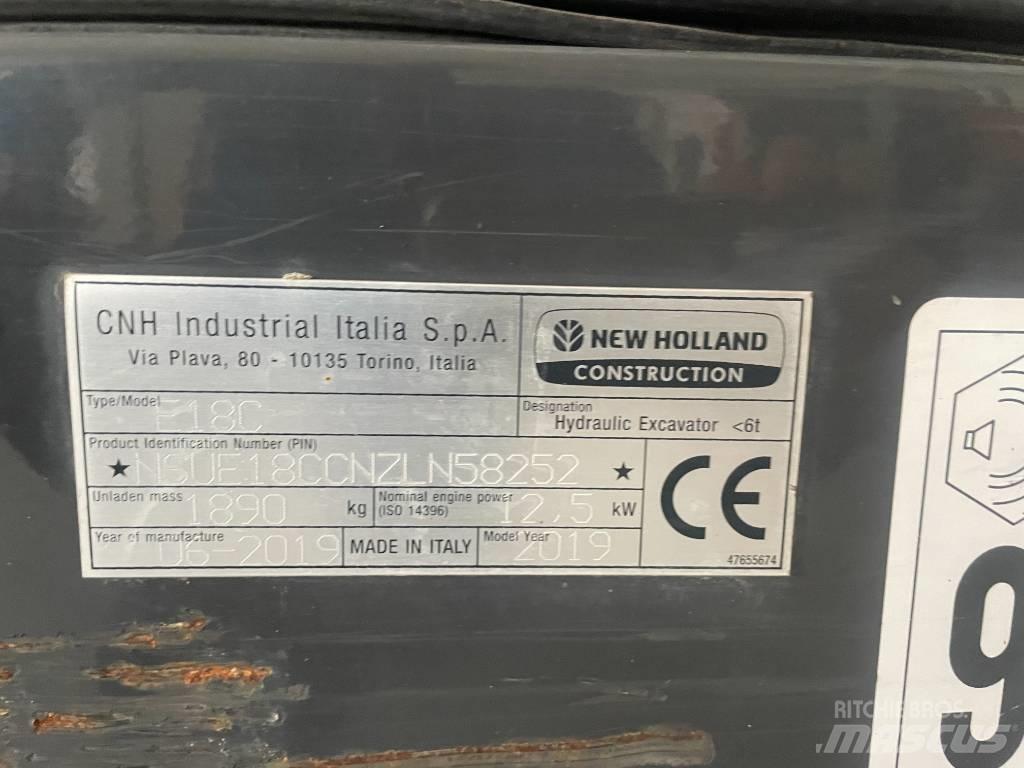 New Holland E 18 C Minigrävare < 7t