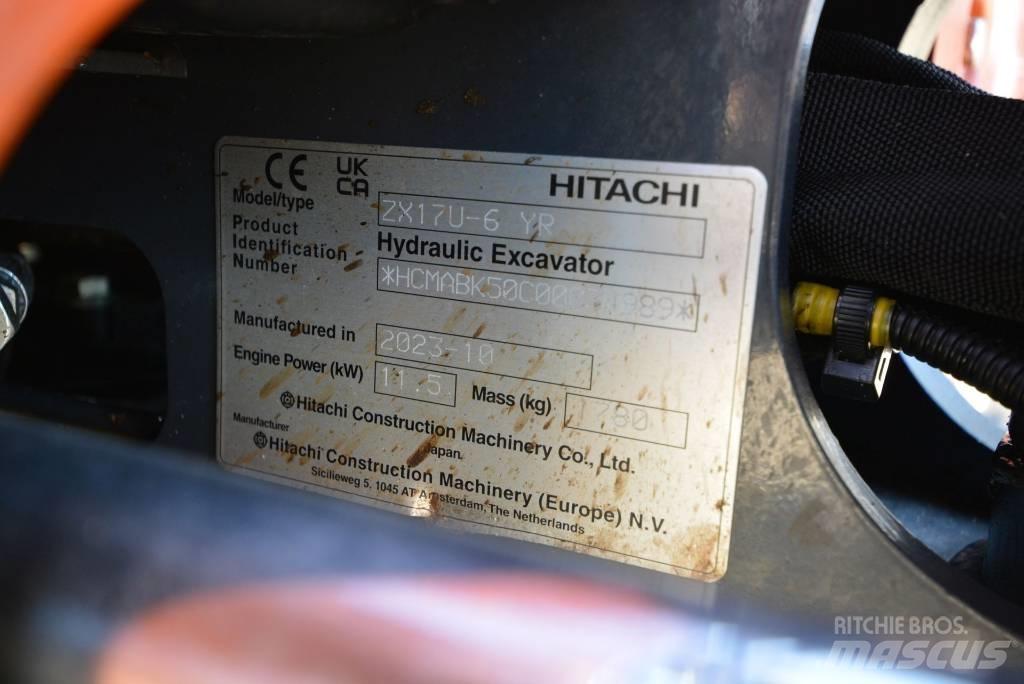 Hitachi ZX 17 U-6 Minigrävare < 7t
