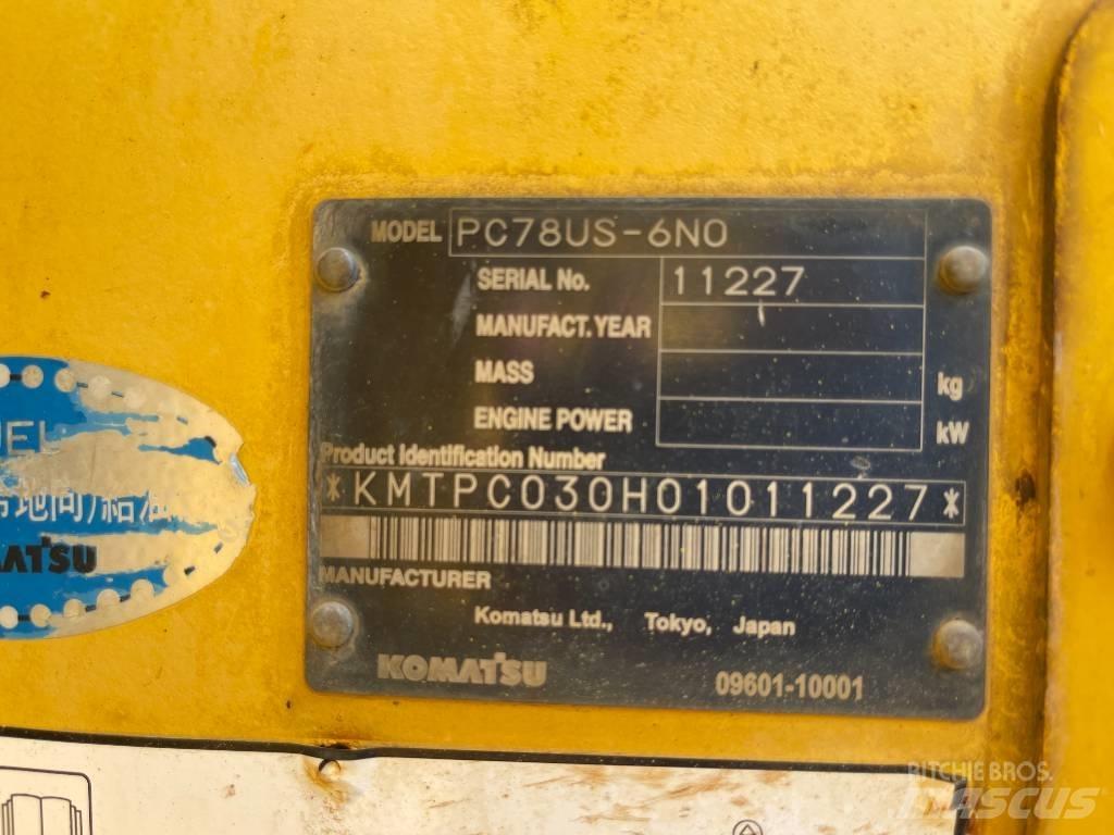 Komatsu PC78US-6N0 Bandgrävare