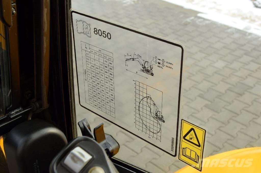 JCB 8050 RTS Minigrävare < 7t