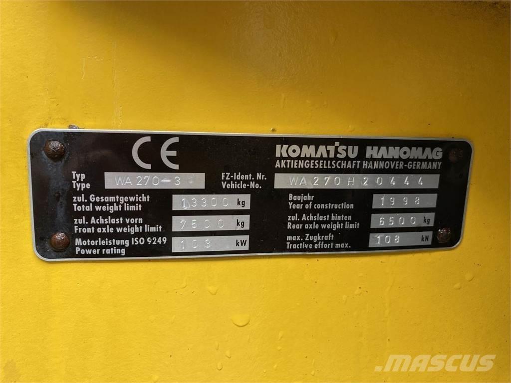 Komatsu WA270-3 Hjullastare