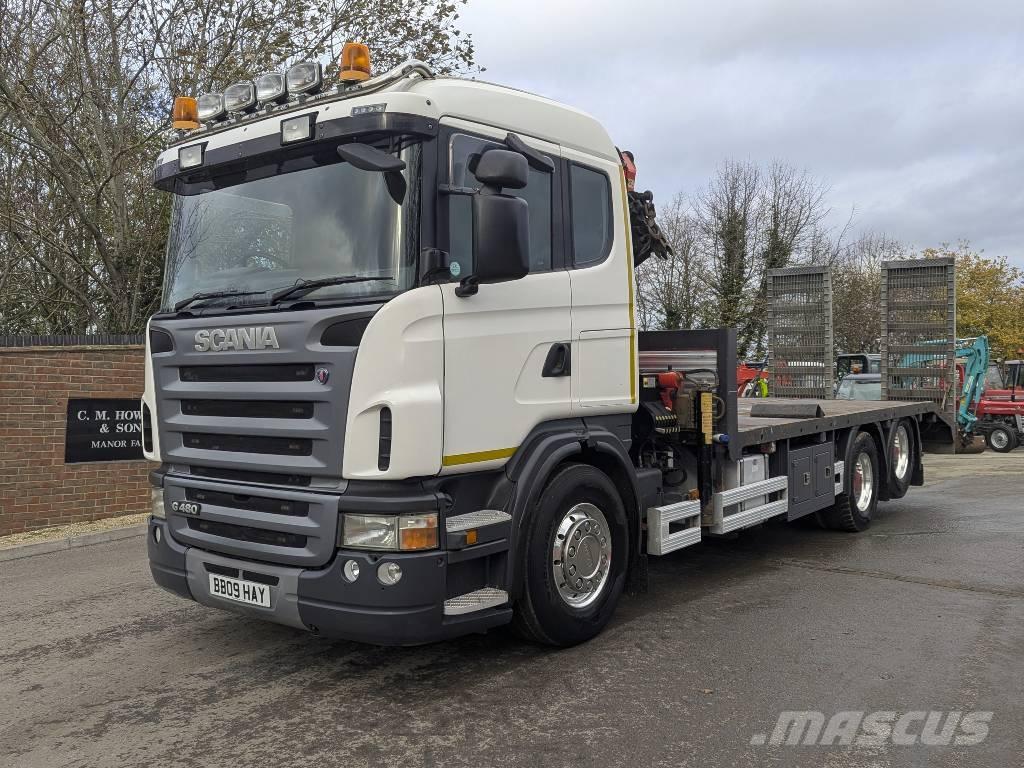Scania G 480 Flak-/vinschlastbilar