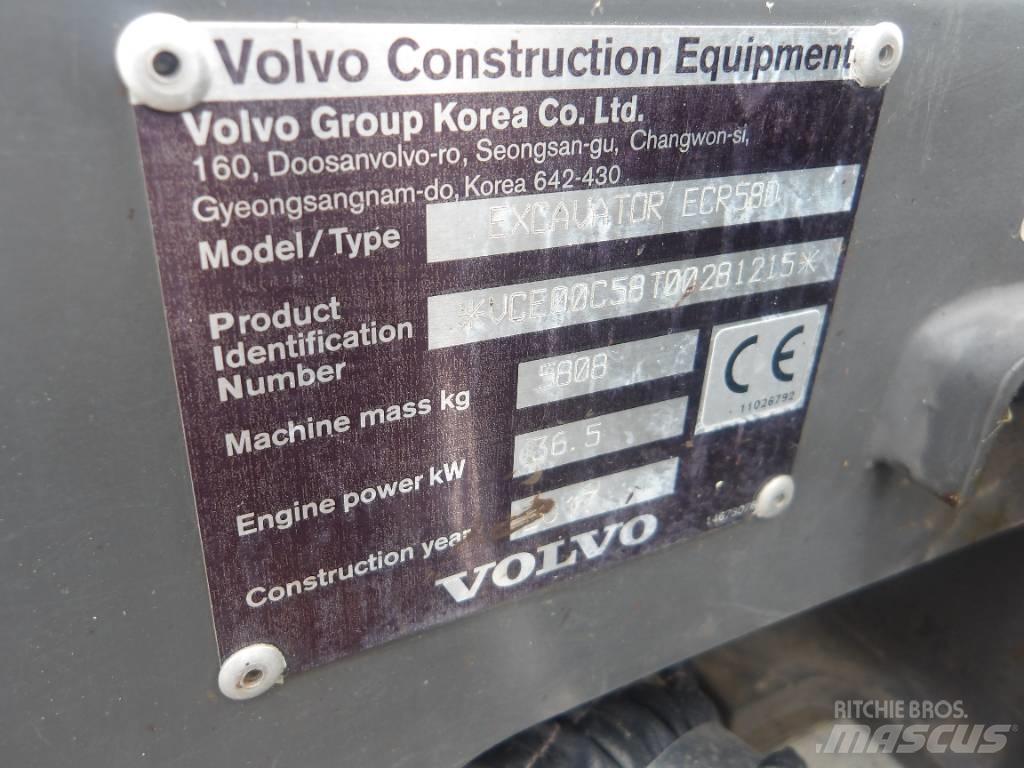 Volvo ECR 58 D Minigrävare < 7t