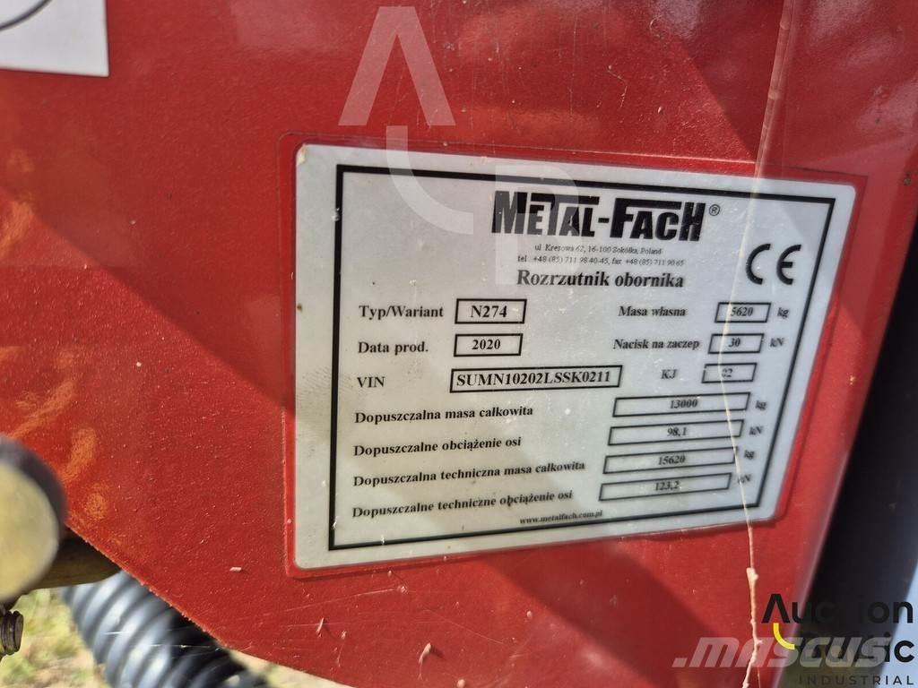 Metal-Fach N274 Fast- och kletgödselspridare