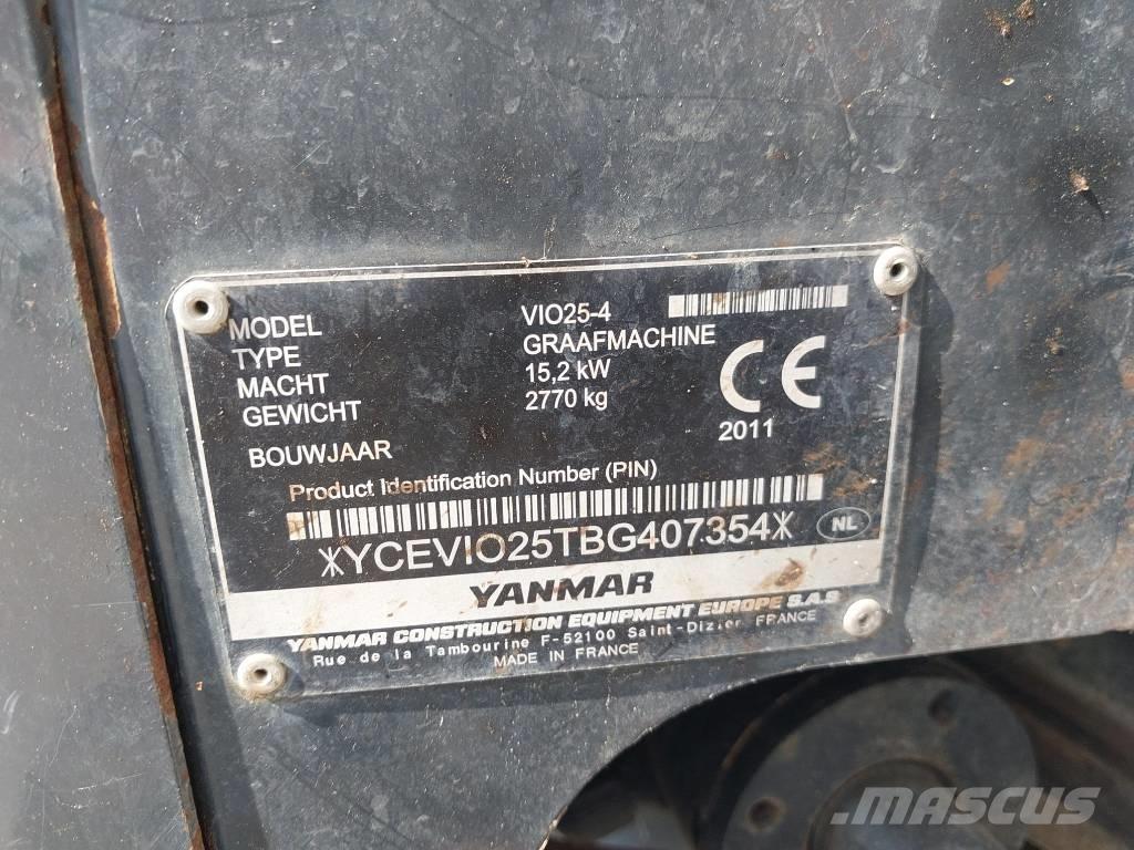 Yanmar Vio 25-4 Minigrävare < 7t