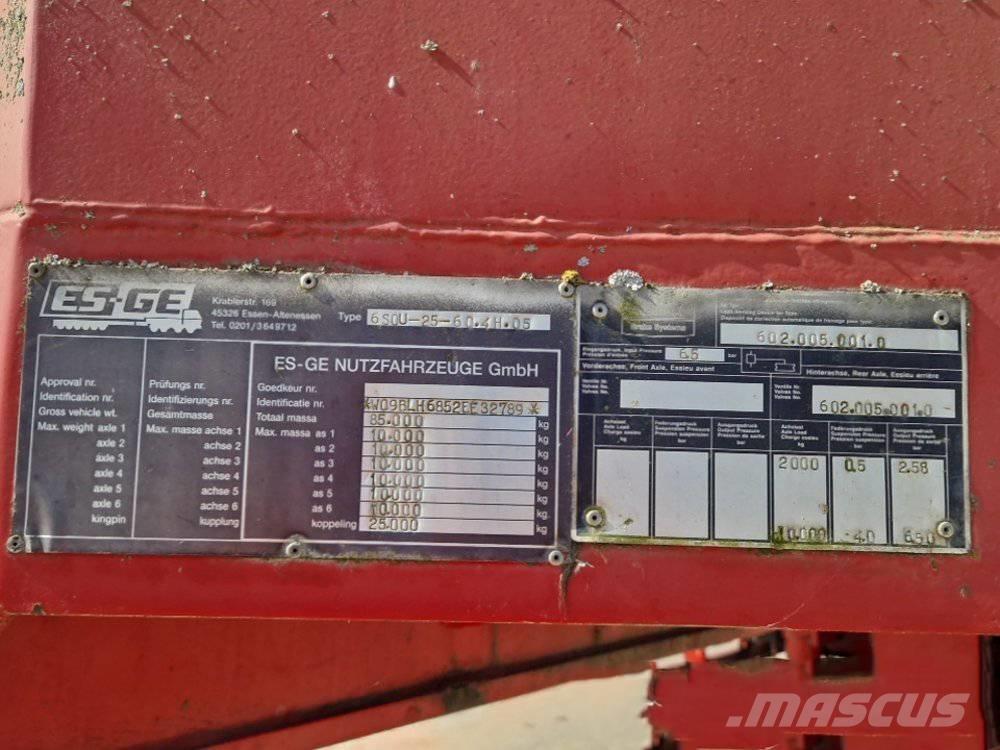 Es-ge 6S0U Låg lastande semi trailer