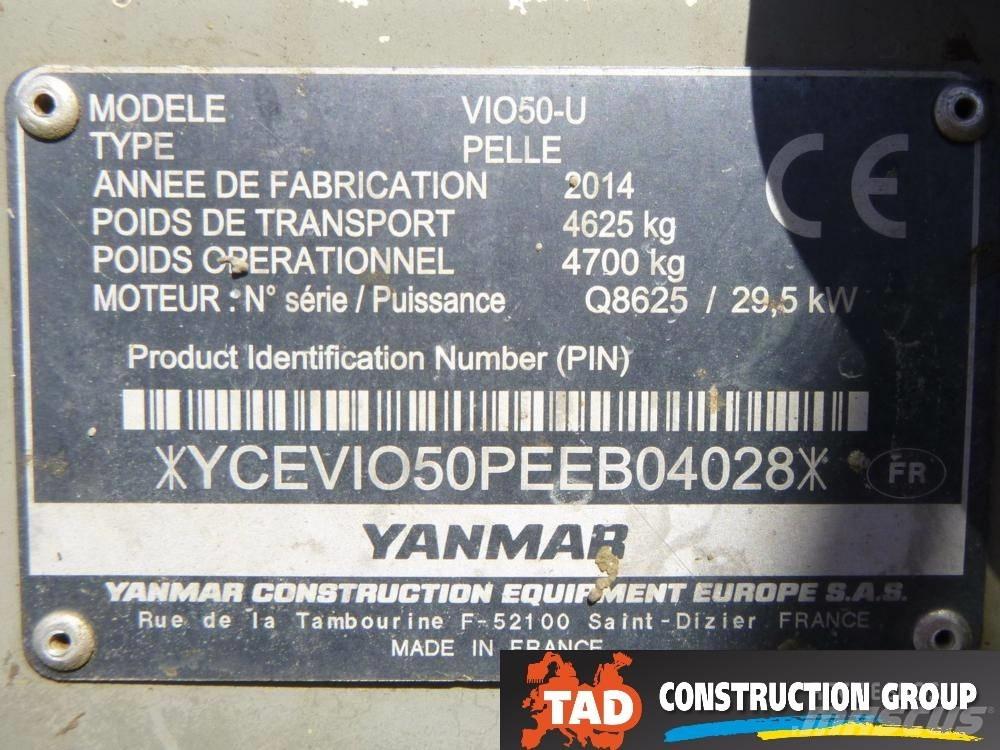 Yanmar Vio 50 U Minigrävare < 7t