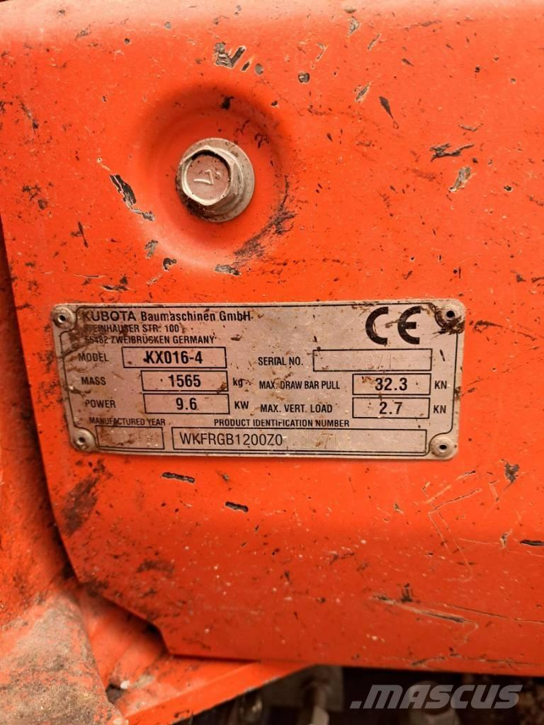 Kubota KX 016-4 HG Minigrävare < 7t