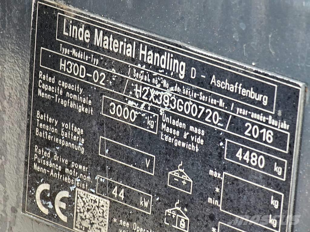 Linde H30D-02 Dieselmotviktstruckar