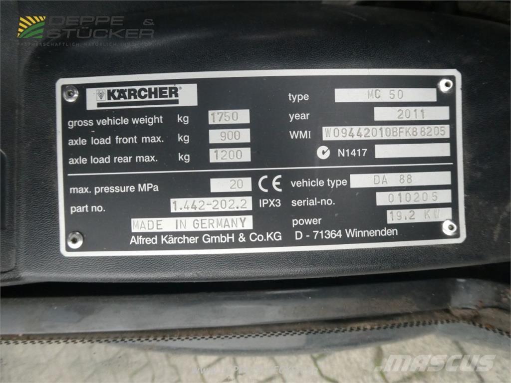 Kärcher MC 50 Sopmaskiner