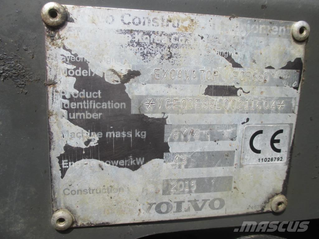 Volvo ECR 88 D Midigrävmaskiner 7t - 12t