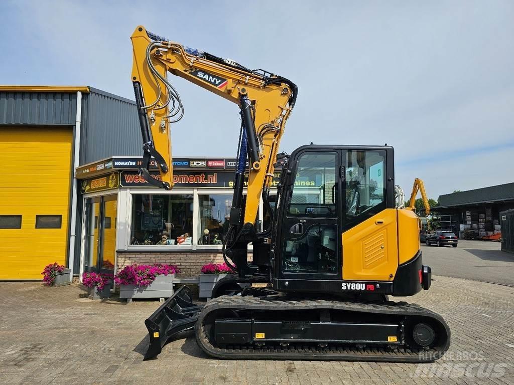 Sany SY80U Midigrävmaskiner 7t - 12t