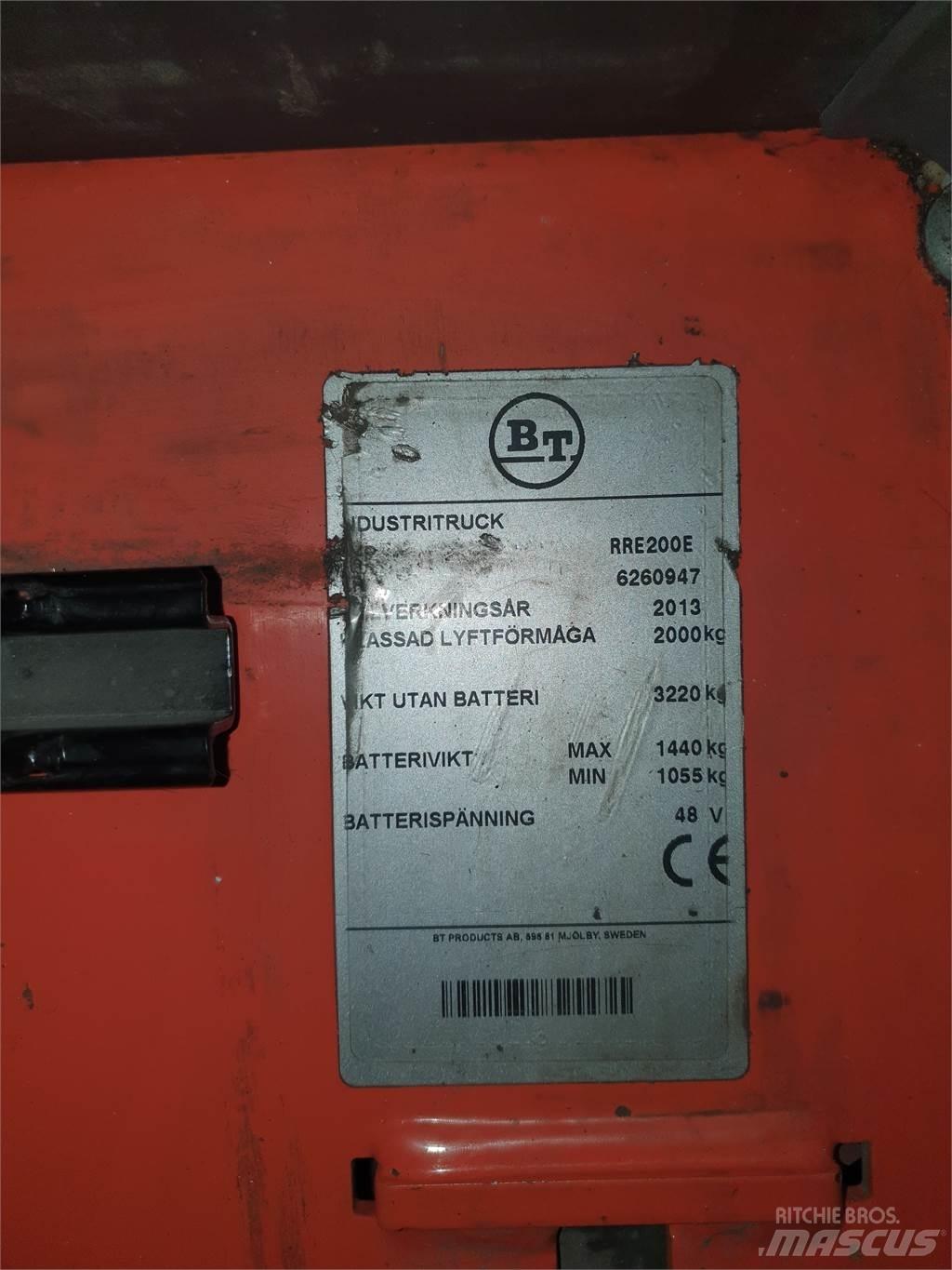 BT RRE200E Skjutstativtruck