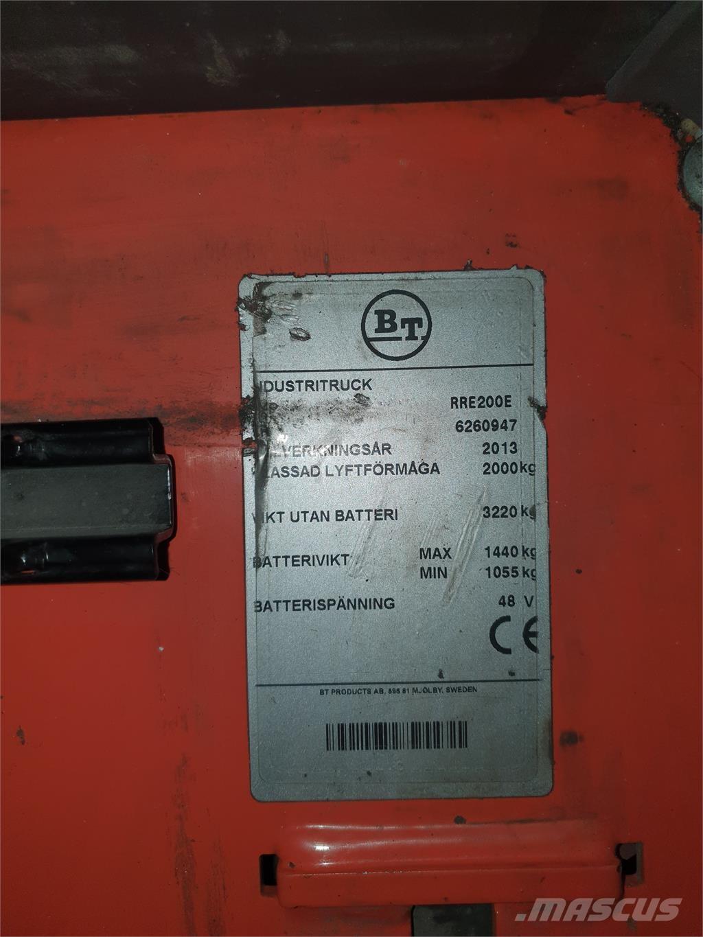 BT RRE200E Skjutstativtruck