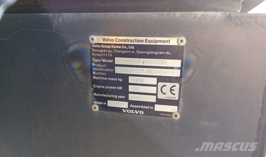 Volvo ECR235EL Bandgrävare