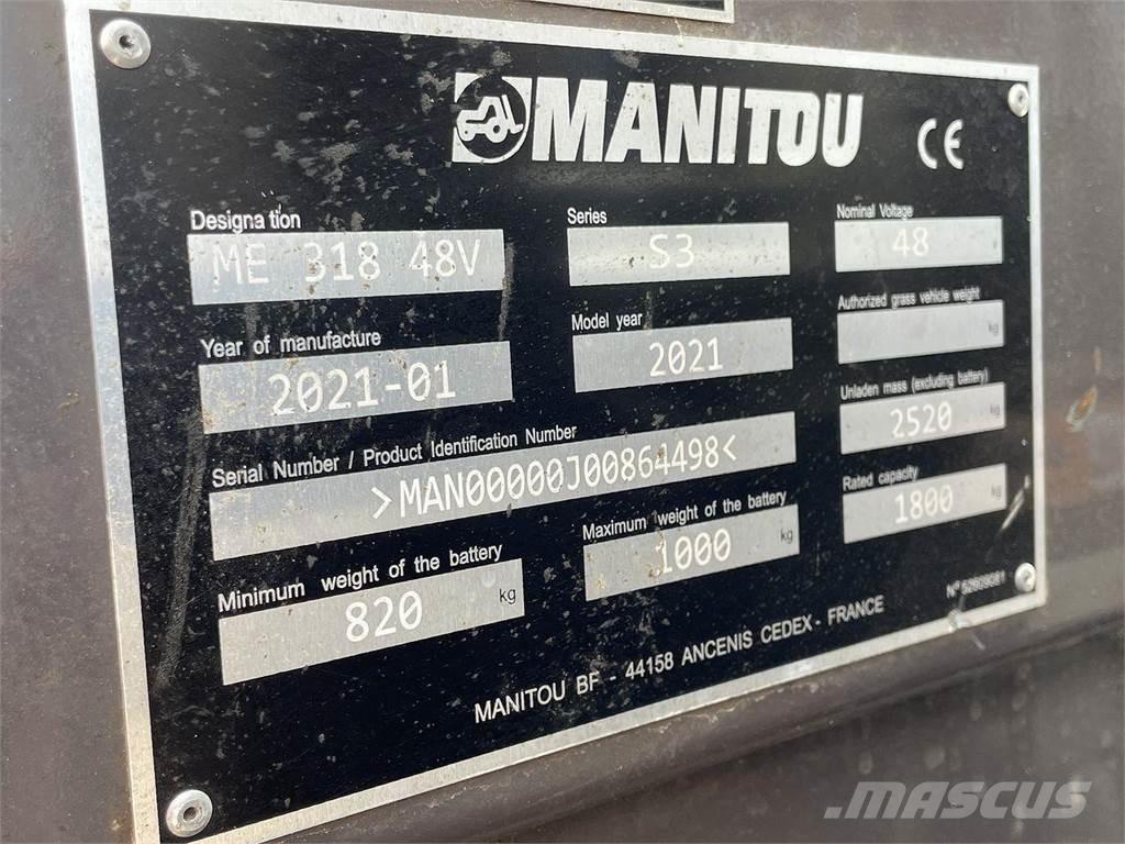 Manitou ME318 Elmotviktstruckar