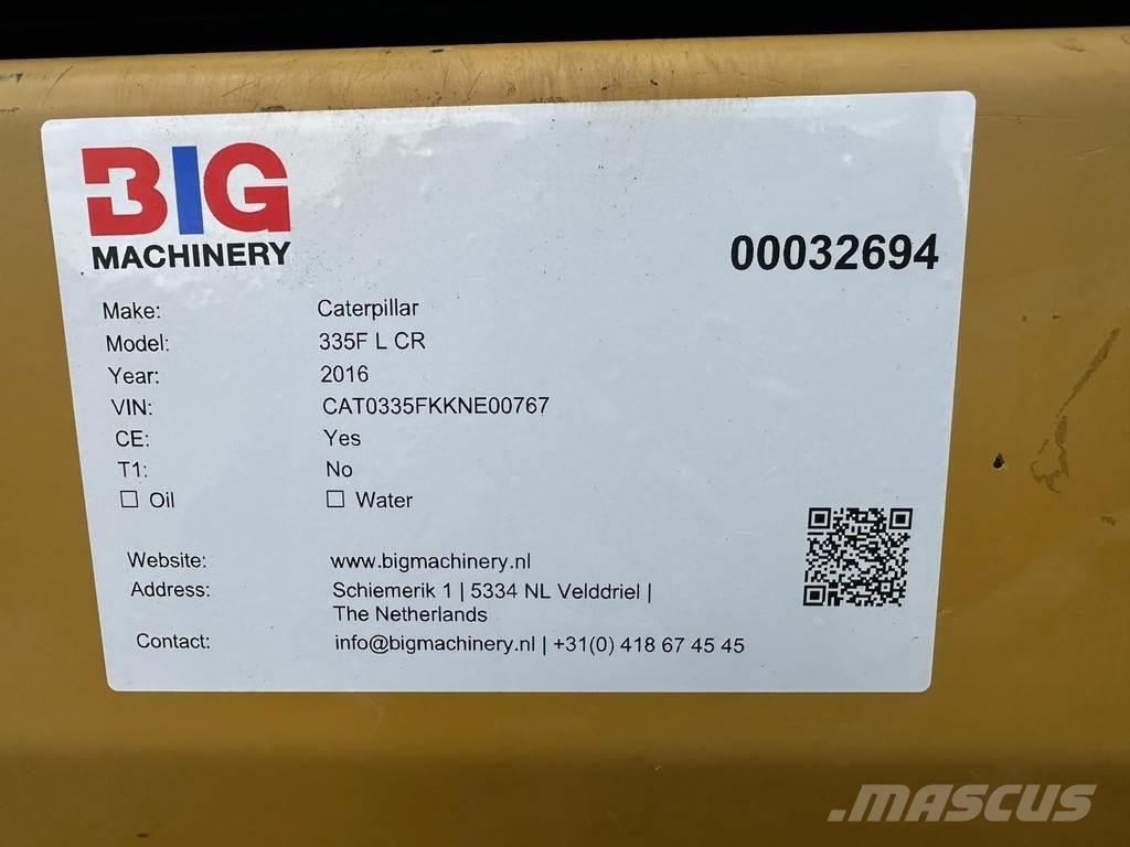 CAT 335F L CR Bandgrävare