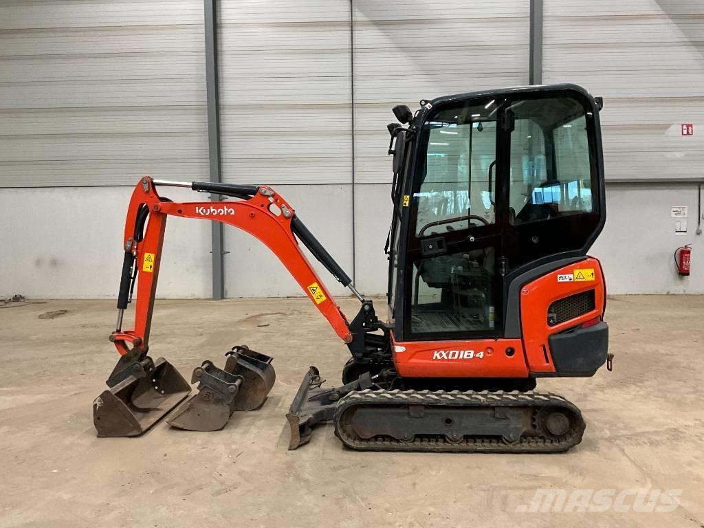 Kubota KX 018-4 Minigrävare < 7t