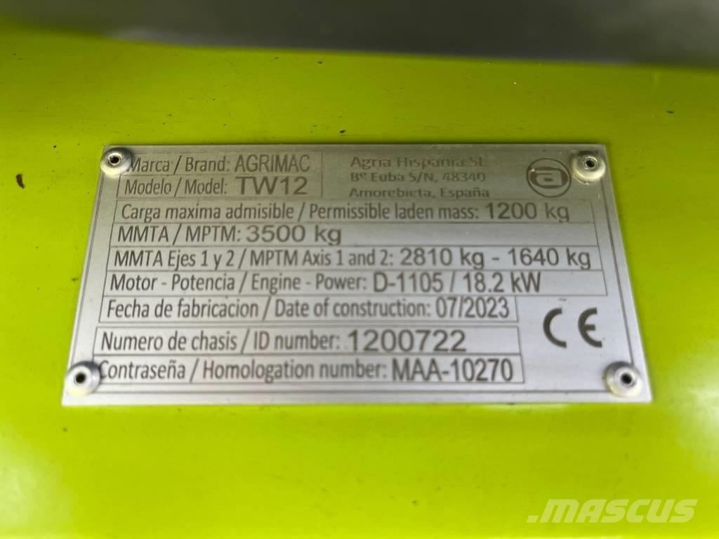 Agrimac TW 12 4x4 Dieselmotviktstruckar