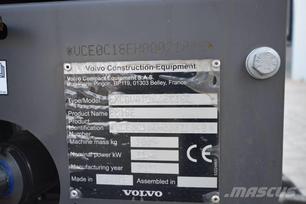 Volvo EC 18 E Minigrävare < 7t