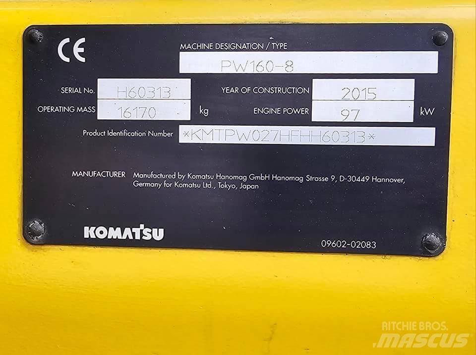Komatsu pw 160 -8 Hjulgrävare