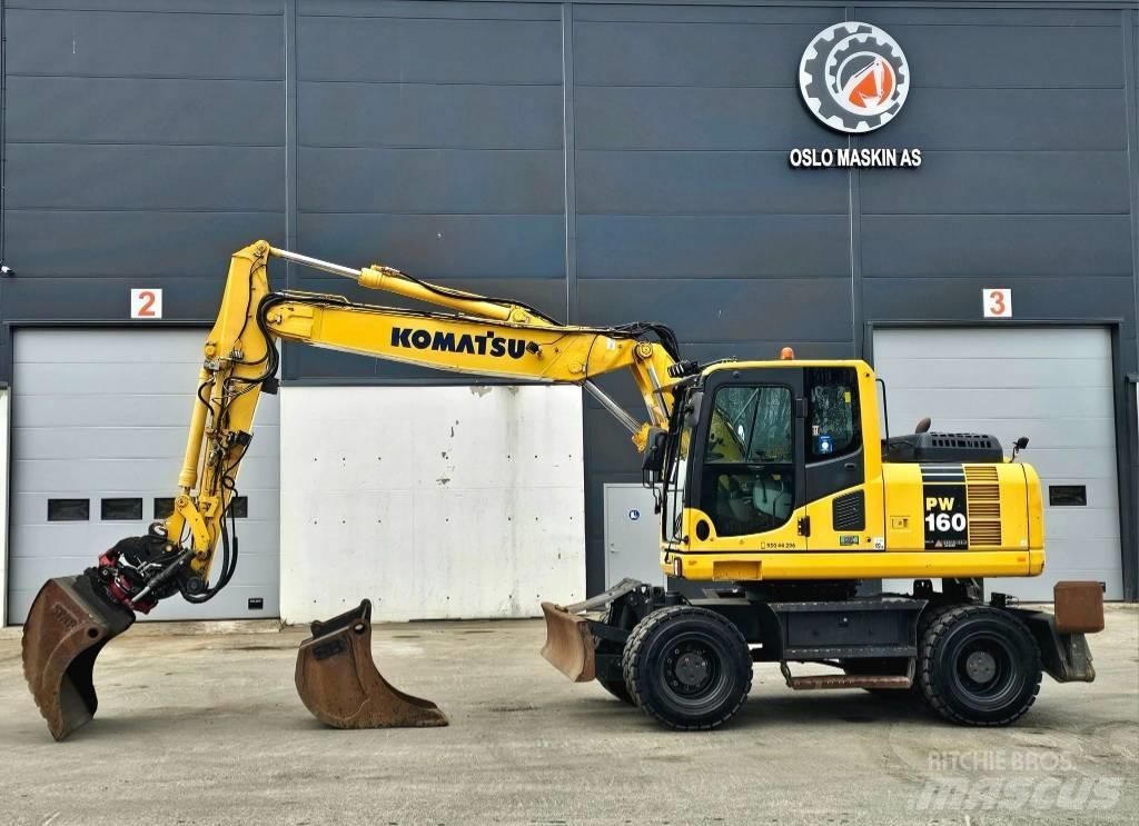 Komatsu pw 160 -8 Hjulgrävare
