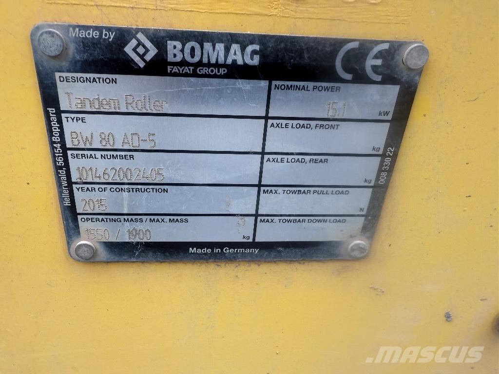 Bomag BW 80 AD-5 Tvåvalsvältar