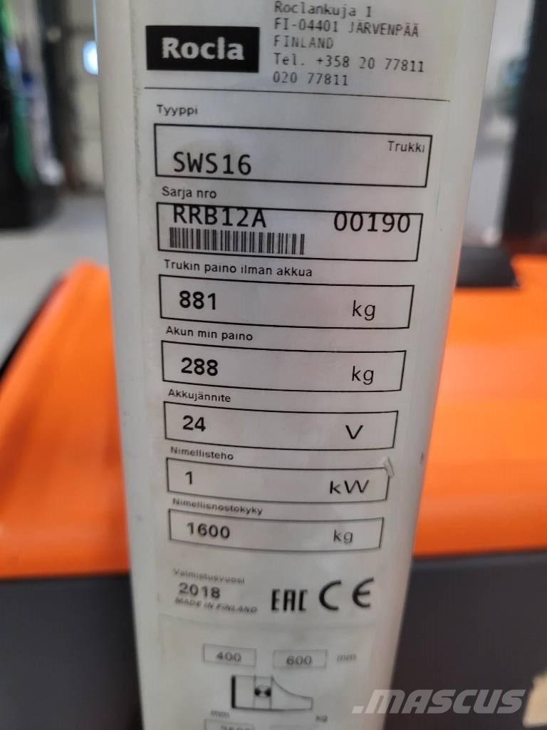 Rocla SWS 16 Staplare-led