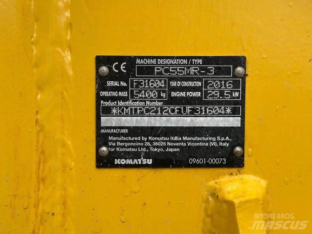 Komatsu PC55-MR3 Minigrävare < 7t