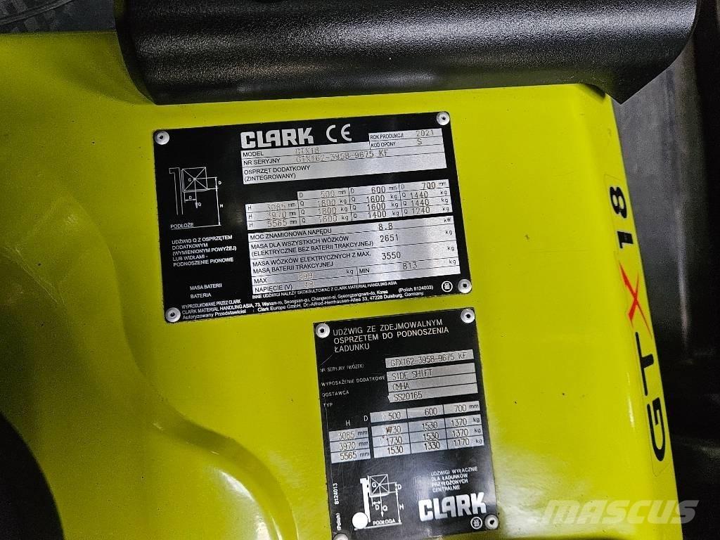 Clark GTX 18 Elmotviktstruckar