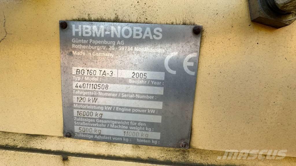 HBM-Nobas GB160TA-3 Väghyvlar