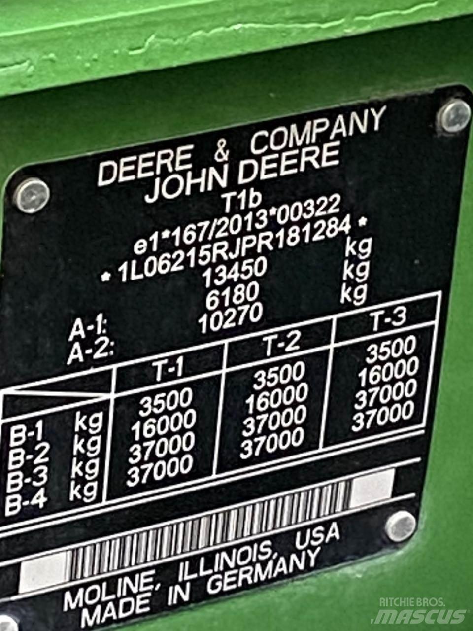 John Deere 6R 215 Traktorer