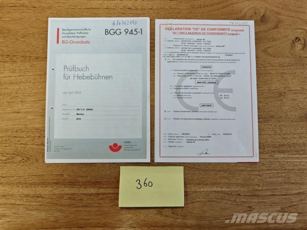 Manitou 280 TJ Teleskop bomliftar