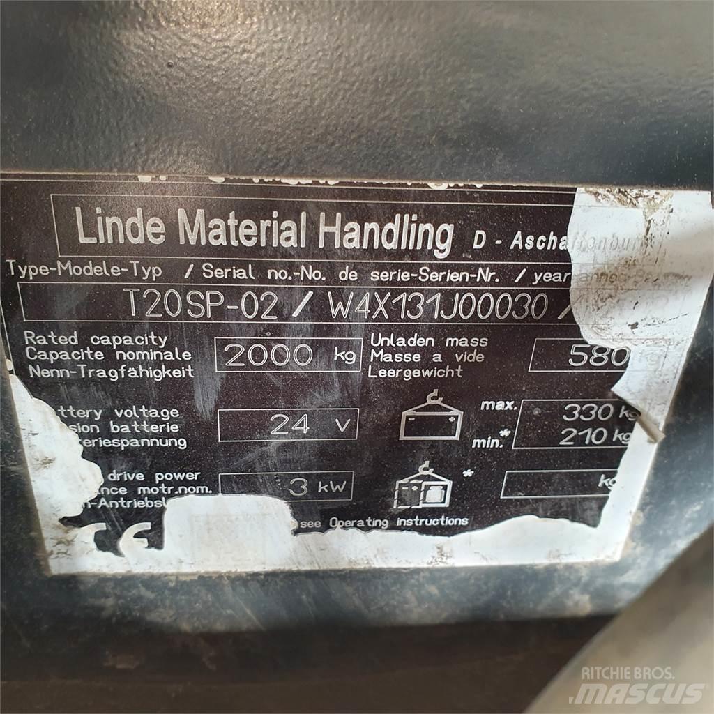 Linde T20SP kurz Låglyftare utan plattform