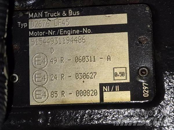 MAN D2676 LF45 Motorer
