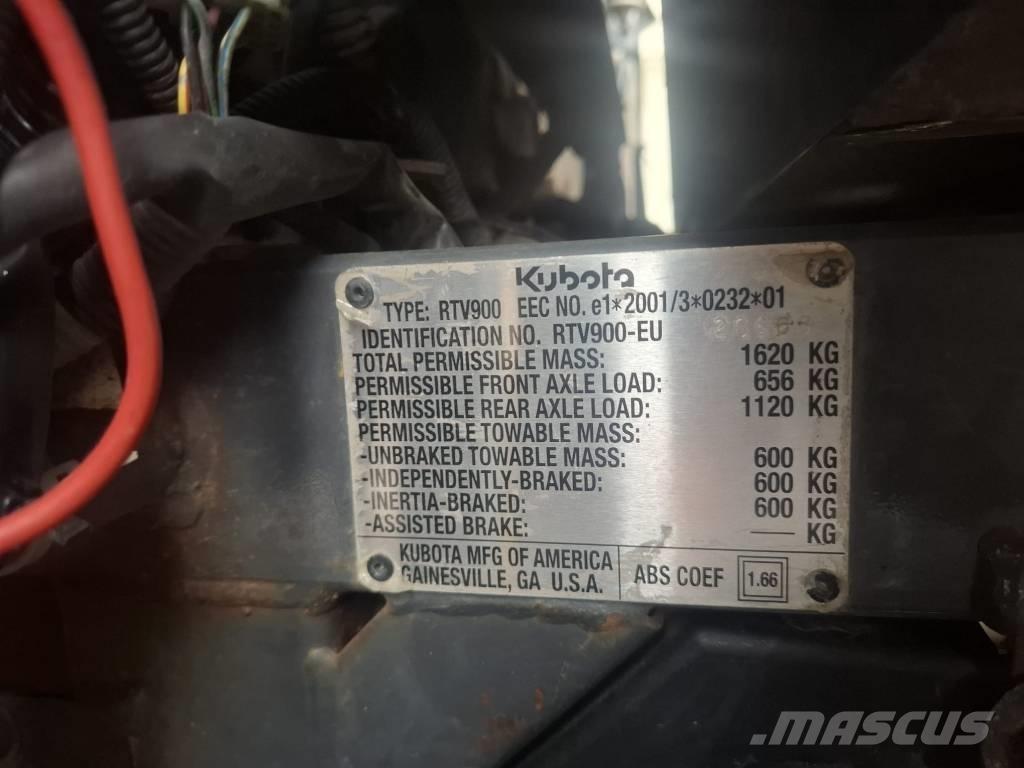 Kubota RTV 900 UTV:er