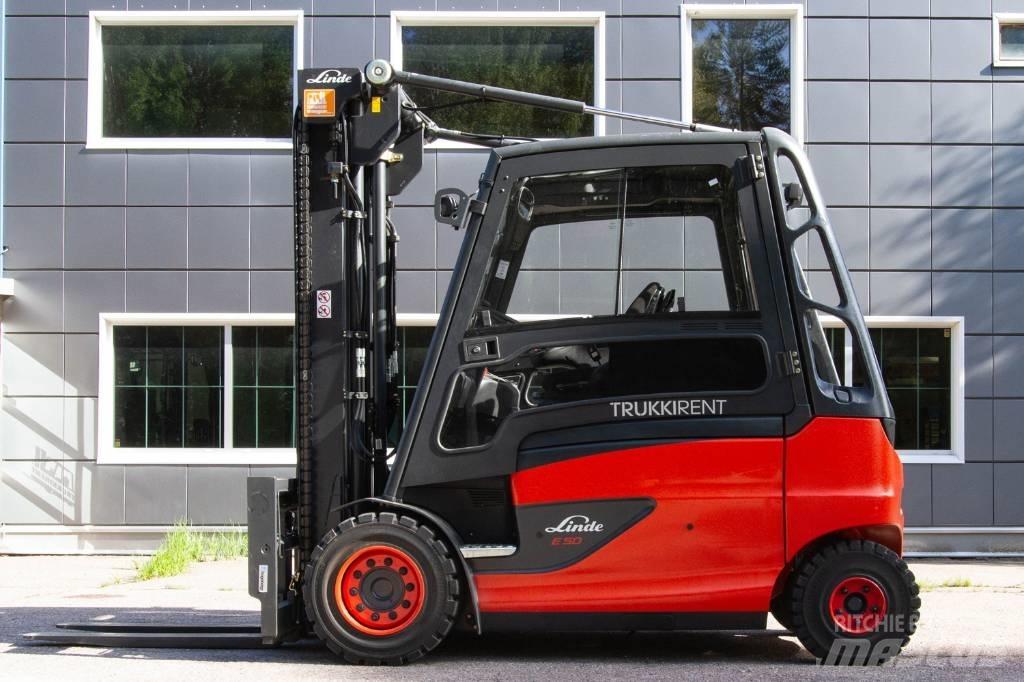 Linde E50HL-01 Elmotviktstruckar