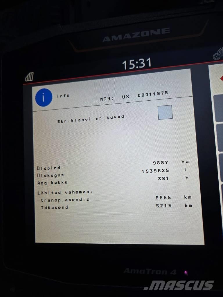 Amazone UX 4200 Dragna sprutor