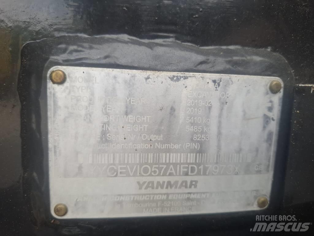 Yanmar Vio 57-6A Minigrävare < 7t