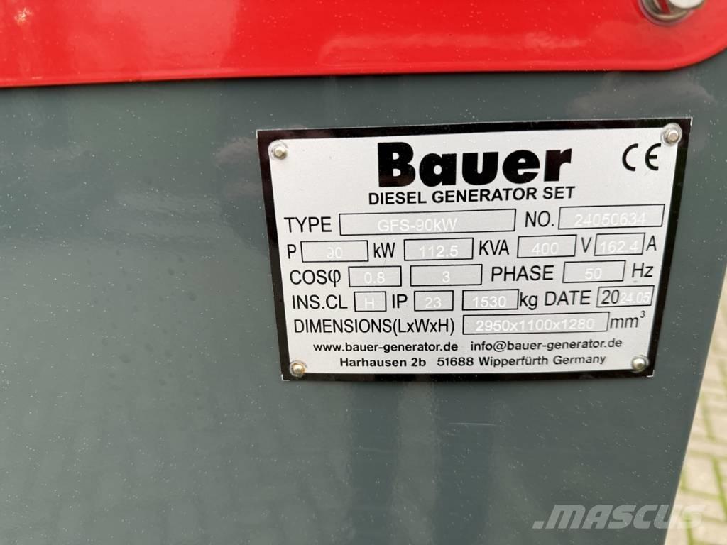 Bauer 124 KVA Dieselgeneratorer