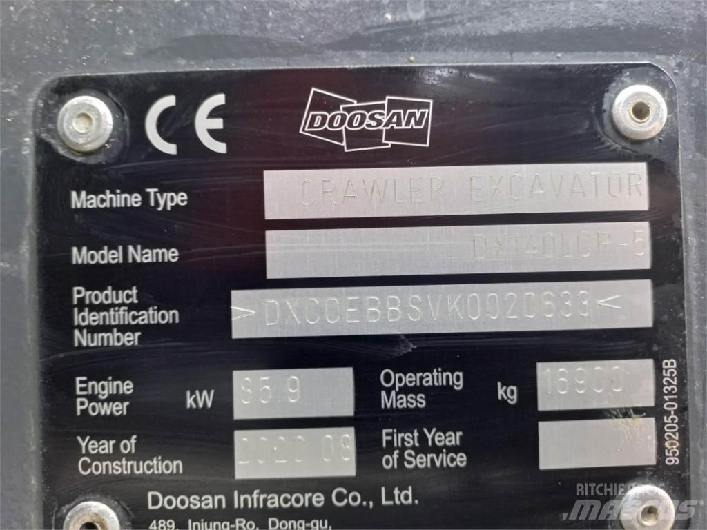 Develon DX140LCR-5 Bandgrävare