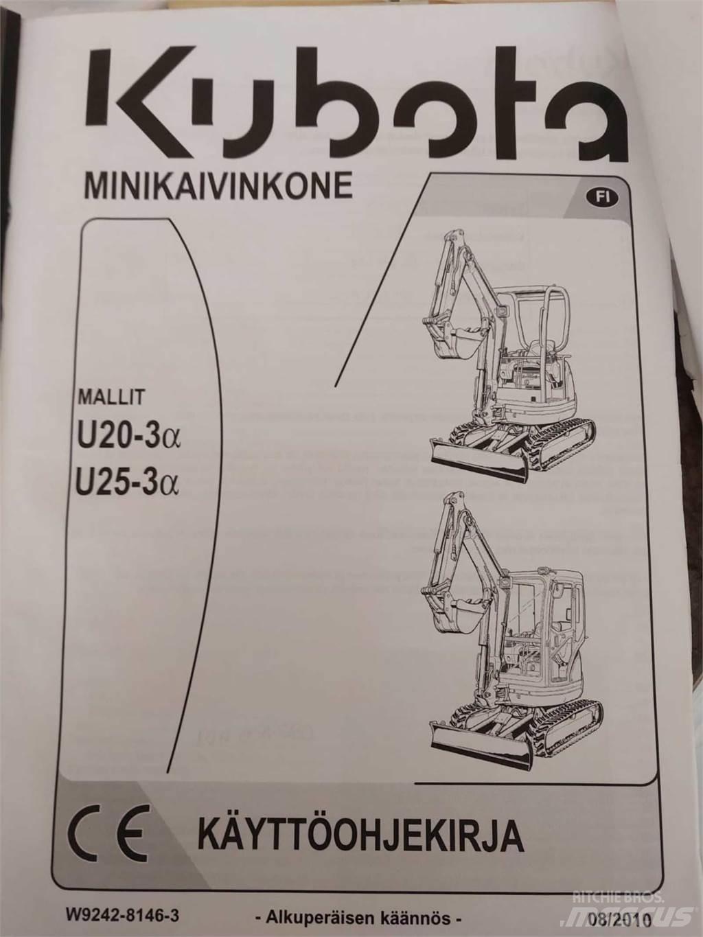 Kubota U25-3 Minigrävare < 7t