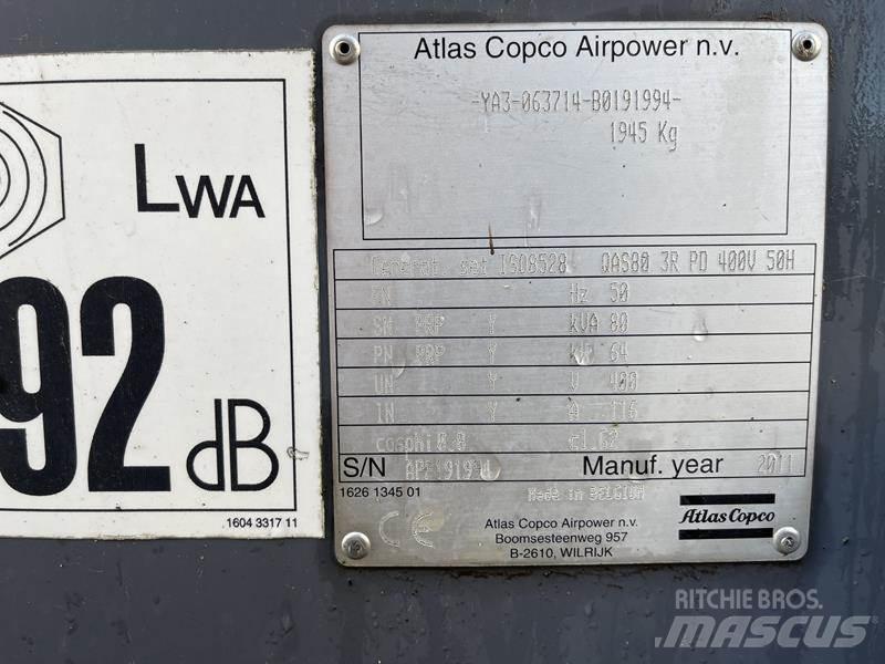 Atlas Copco QAS 80 Dieselgeneratorer