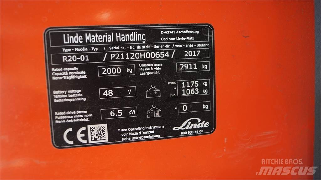 Linde R20 Skjutstativtruck