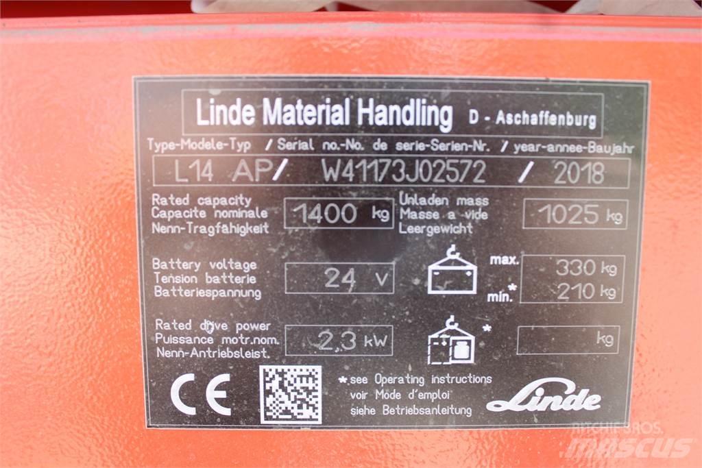 Linde L14APi Staplare-led