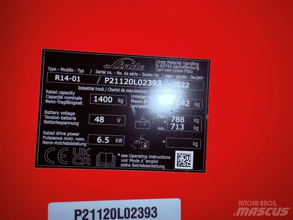 Linde R14/1120 Skjutstativtruck