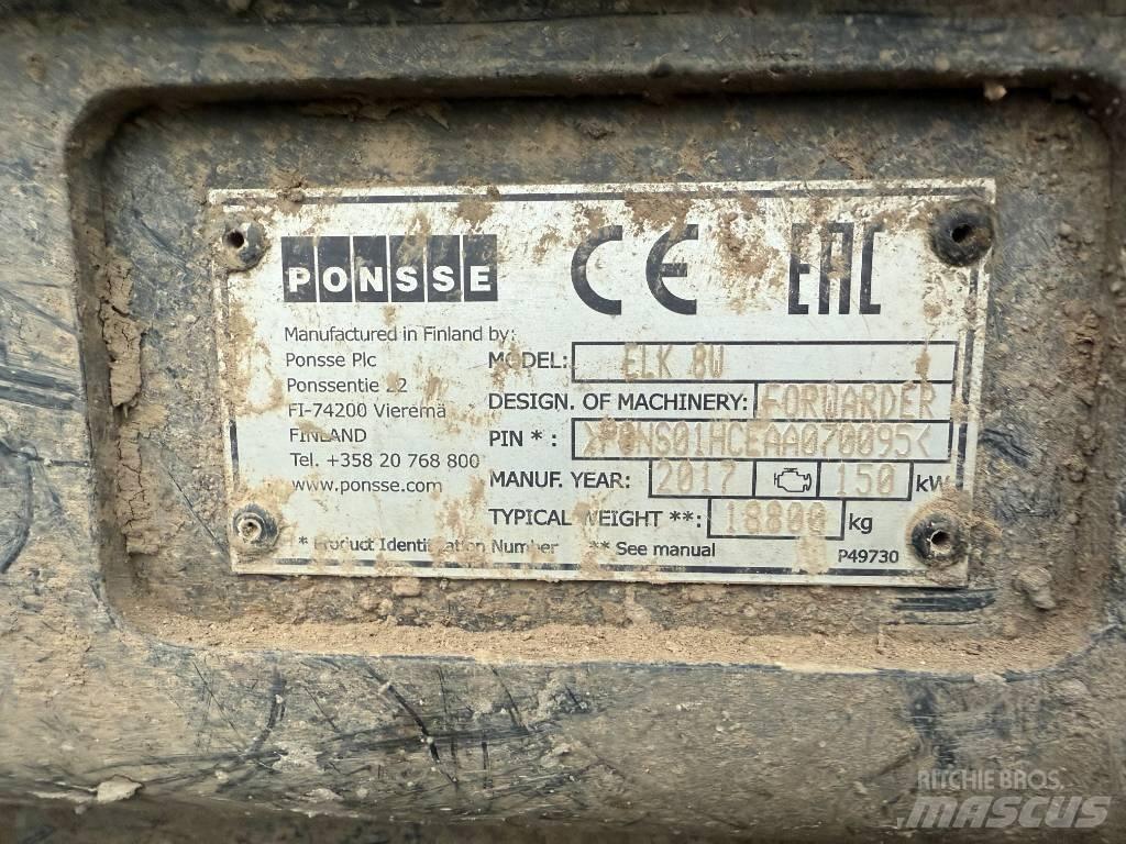 Ponsse ELK 8W Skotare
