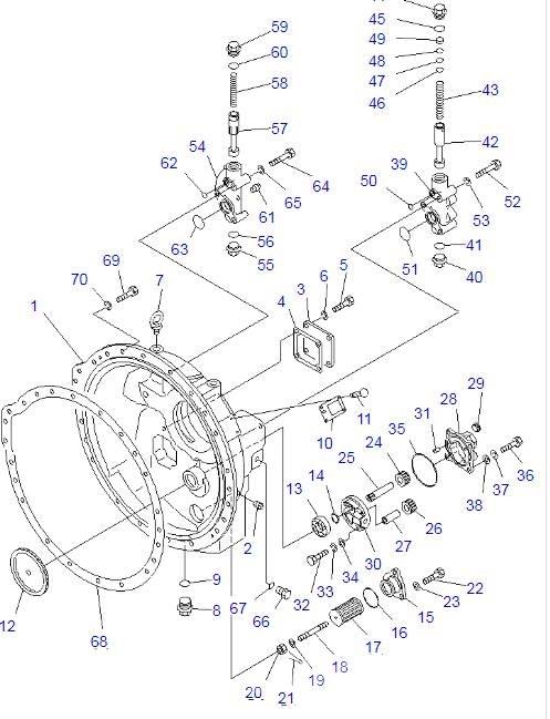 Komatsu D85A-21 Växellåda