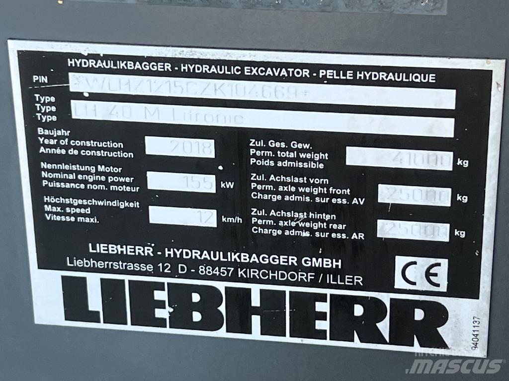 Liebherr LH 40 M ERC Materialhantering - Övriga
